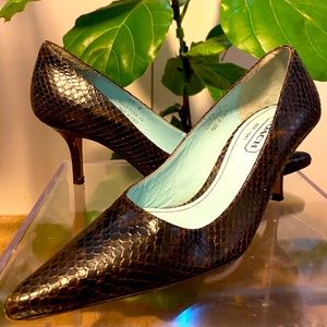 Coach Snakeskin Heels